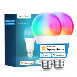 VOCOlinc Smart Home Smart Bulb Light, App Control with Apple HomeKit, Voice Command, WiFi Lighting Retrofit