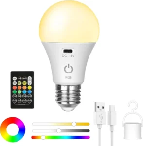 WIFI Smart LED Light Bulb A19 Plastic 9W E27 36V Residential Remote Control Dimmable CE Certified RGB Color Temp