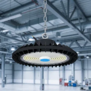 Warehouse 100W 150W 200W 240W Workshop Lighting Dimmable 185lm/W IP65 UFO LED High Bay Light