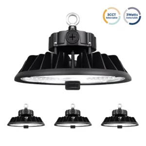 Warehouse 4000K 5000K UFO Hight Bay Light High Lumens Commercial Lighting High Bay Industrial Lighting Fixture
