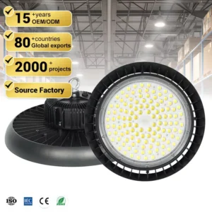 Warehouse Commercial Industrial Supermarket Die-cast Aluminum 100Watt 150Watt 200Watt LED UFO High Bay Light