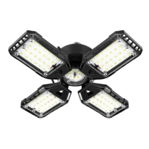 Warehouse Shop Basement 6500K E26 E27 4+1 Deformable Folding Adjustable Aluminum Waterproof Ceiling Workshop LED Garage Lights
