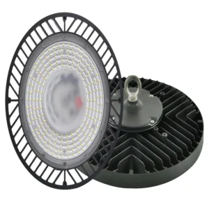 Warehouse Workshop Indoor Industrial Lighting Linear UFO High Mount Reflector Aluminum IP65 Remote Control SMD2835 4000K 100W