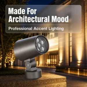 Waterproof Exterior Outdoor LED Floodlight 15W Heavy Duty Metal Housing Landscape Accent Lamp for Garden Tree Pillar Decoration