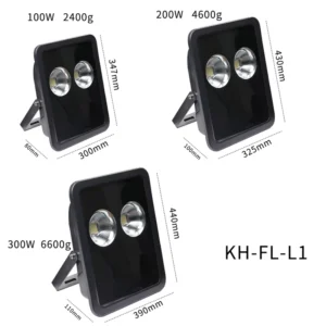 Waterproof IP65 300W COB LED Floodlights for Garden Outdoor Lighting Durable Lightweight