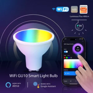 WiFi Graffiti Smart Home LED Light Bulb App Remote Control 5W Dimming GU10 Interface Energy Efficiency Lamp Cup