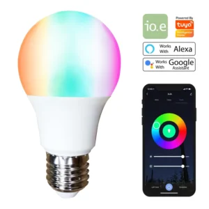 WiFi LED Bulb A19 E26 RGBCW 120V 9W 806lm