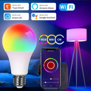 WiFi LED Light Bulbs 220V 110V 10W 15W 20W E27 Alexa LED Lamp RGB Smart Life APP Google Assisatnt Voice Control