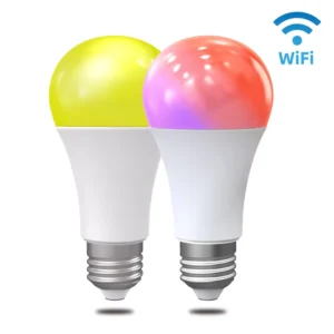WiFi Smart RGB LED Bulb E27 Color Changing App Control Light for Bedroom Living Room