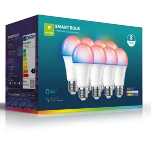 WiFi Smart RGB Light Bulb B22 Alexa CCT Color Adjustment Remote Control Stepless Dimming Cross Border E27 Smart Lighting