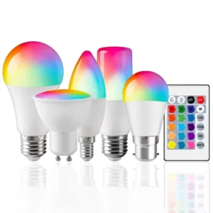 WiFi Tuya Smart Bulb RGB Colorful LED Lamp with Alexa and Google Home for Decoration Indoor Lighting CE RoHS ERP Approval