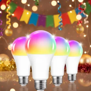 Wifi 9W LED Multi Color Smart Light Bulb WIFI Controlled E26 Base Multi function