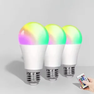 Wifi Multicolor RGBW Light Bulb with Remote 10W Dimmable Smart LED Light Bulb for Bedroom Party