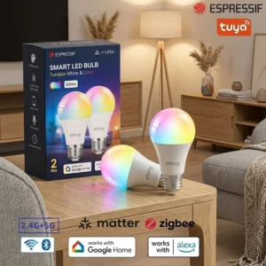 Wireless RGB LED Smart Bulb Remote Controlled Dimmable Indoor Ambient Decorative Home Lighting Google Assistant Compatible