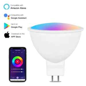 Wireless Tuya Smart WiFi RGB+CCT 5W LED Bulb GU5.3 GU10 Alexa Google Home