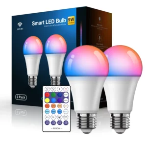 Wiscoon Smart Light Bulb Rpg 9W WiFi+Bluetooth Solar Emergency Charging Lamp Bulbs Lightbulbs LED Bluetooth