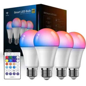 Wiscoon Smart Light RPG 9W WiFi+Bluetooth Lamp WiFi COB Bluetooth Speaker RGB Solar LED Bulb