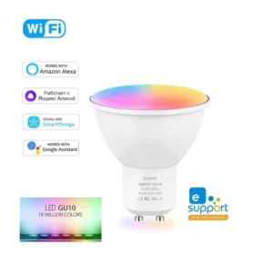 eWelink Electric PC WiFi Smart Bulb Dimmable LED 16 Million RGB Colors GU10 E27 Candle Lamp Alexa Google Voice Control